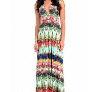 Veronica M Colorful Indie Maxi Dress - Size M
